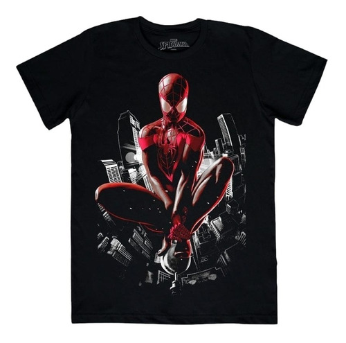 Playera Mascara De Latex Ultimate Spider-man Mlmv Hombre