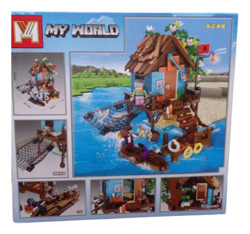 Bloques Para Armar Minecraft Muelle Mg1382 761piezas 761 Minecraft