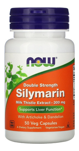 Imagem 1 de 2 de Silimarina Extrato Cardo-mariano 150mg 120 Cps Now Foods