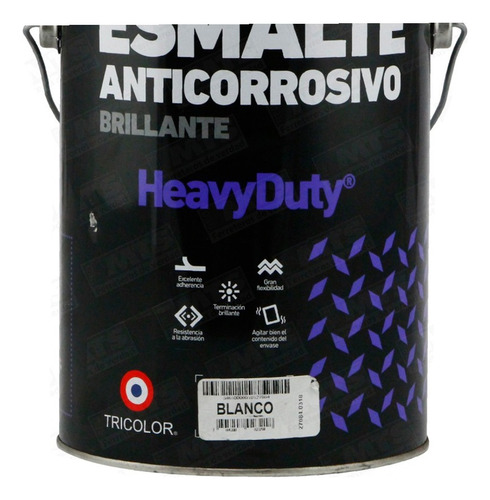 Anticorrosivo Esmalte 1gl Negro Heavy Duty Tricolor Mimbral