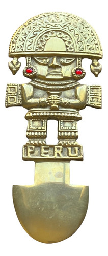 Tumi - Figura Ceremonial Decorativa Inca De Bronce