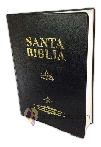 Santa Biblia Reina Valera 1960, Tapa Vinil, Color Negro