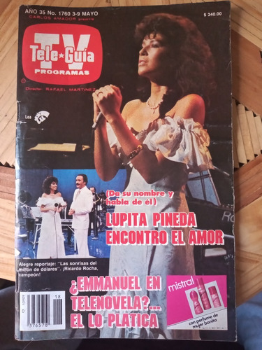 Guadalupe Pineda En Revista Teleguia Maria Victoria Año 1986
