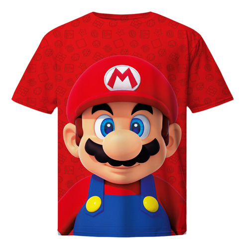 Playera Blusa Personalizada Infantil Fiesta Mario Bros