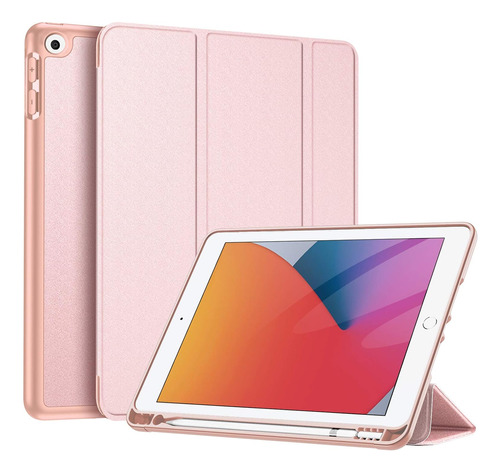 Funda Fintie Para iPad 7/8/9 Gen 10.2 19/20/21 Rosa Oro