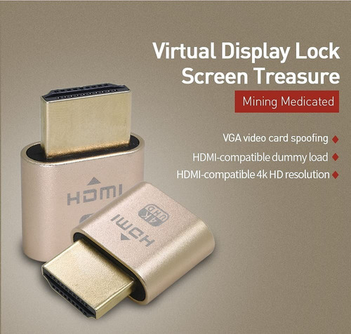 Conector Dummy Hdmi - Fueran - Pack Por 4 Unidades