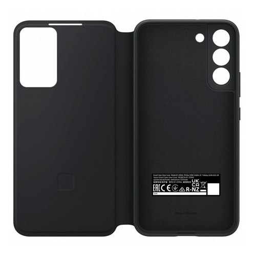 Imagem 4 de 4 de Capa Preta Smart Clear View Para Galaxy S22