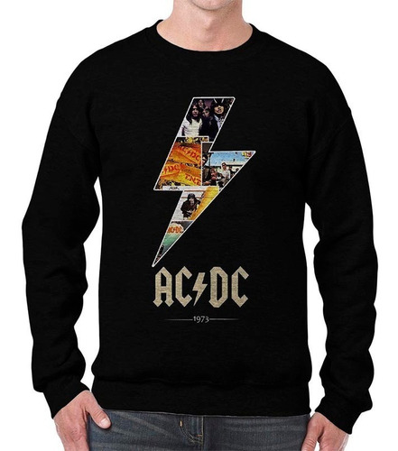 Buzo Hoddie Basico Ac Dc Acdc  06 Rock