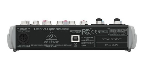 Behringer Xenyx Q1002usb Mezcladora Análoga 10 Entradas Usb