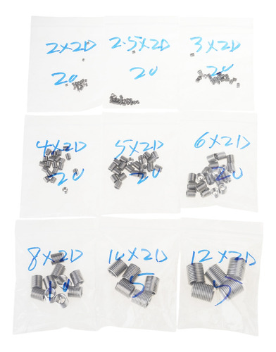 Juego De Reparación De Roscas De Acero, Insertos Roscados De