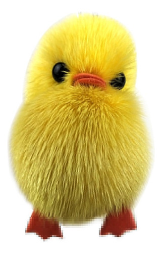 2025 5 Llaveros De Pollo Suave Peludo De Pato Amarillo