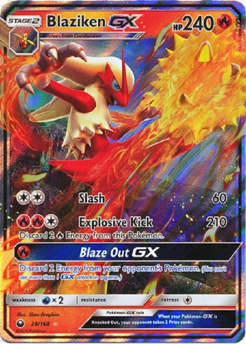 Blaziken Gx 28/168 Ultra Raro Pokemon Tcg