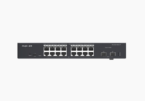 Switch Ruijie Administrable Cloud 16p Gigabit, Poe, 2 Sfp