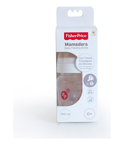 Mamadera Fisher Price 120 Ml Tetina Fisiologica De Silicona