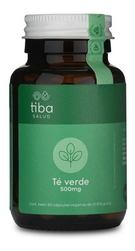Té Verde Tiba Salud 60 Cápsulas Veganas De .550gr C/u