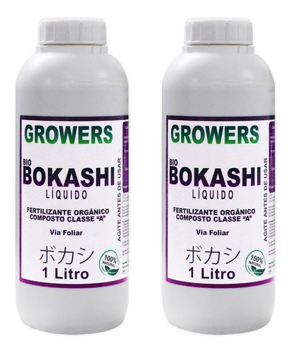 Bokashi Adubo Foliar Liquido Concentrado 2 Litros Envio Já