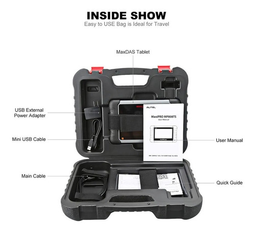 Imagem 2 de 7 de Scanner Automotivo Autel Maxicom Mp808ts - Mais Completo