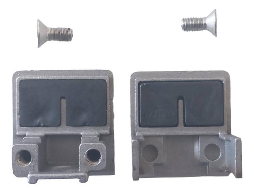 Clip De Baranda Cuadrado Base Curva Acero 304 40x40mm