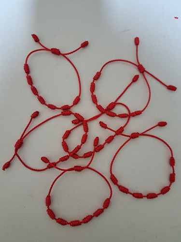 Pulseras Rojas 7 Nudos