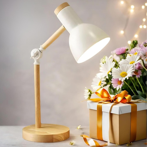 Luminária Mesa Abajur 45cm Articulada Retrô Lâmpada Led 12w