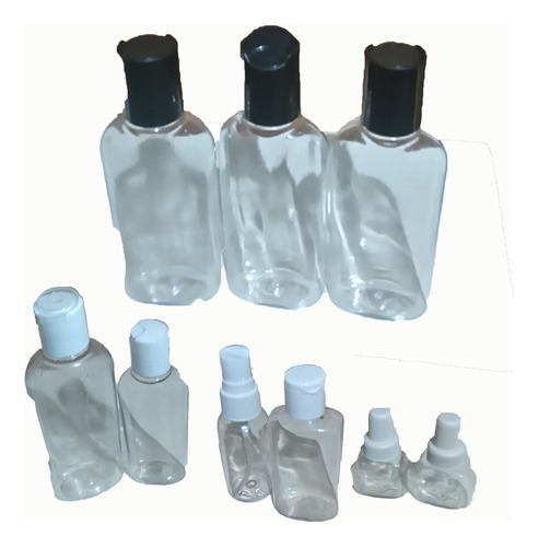 Botellas Embase De Plastico Transparente Vacías 20ml-125ml