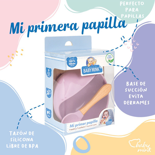 Set De Alimentación Mi Primer Papilla Baby Mink Para Bebé