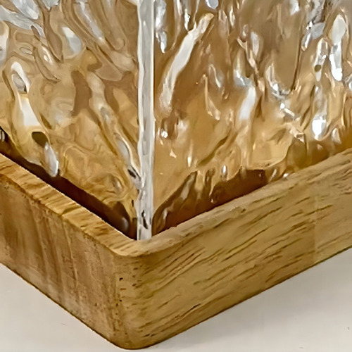 Lámpara De Mesa Efecto Ondas De Agua Luz De Noche