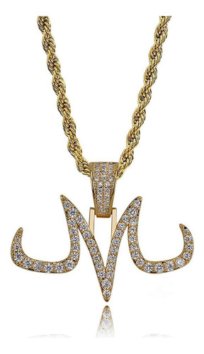 Kmasal Jewelry Hip Hop Iced Out Bling Magic Logo M Colgante