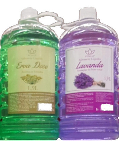 Sabonete Liquido Aroma 1 Erva Doce 1capim Limão 1,9l Petally