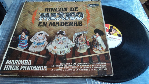 Marimba Hnos. Paniagua Lp Rincon De Mexico En Maderas 1966