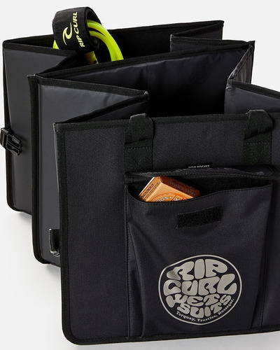 Rip Curl Surf Series Anti Chaos Black Hardware Frame N A Bandolera Color Negro Diseño de tela lisa