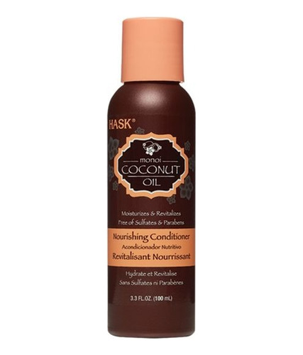 Hask  Acodicionador Monoi Coconut Oil Travel Size 100 Ml