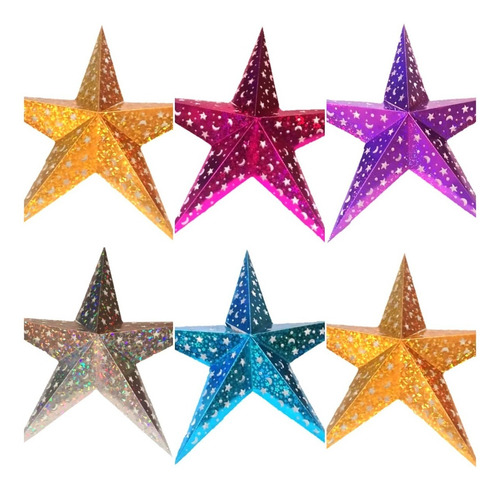 13 Farol Tipo Lampara En Forma De Estrella Grande Decoración