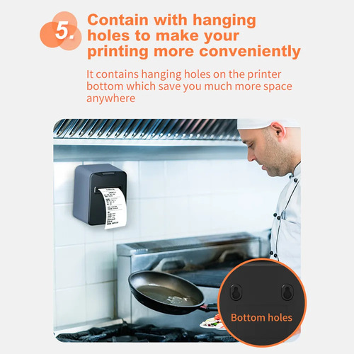 Impresora De Cocina Para Restaurante, 80 Mm, Usb, Térmica, R