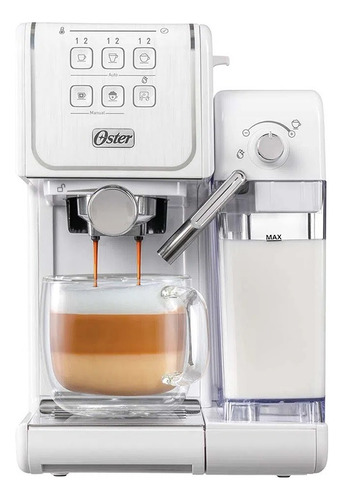 Cafetera Oster Bvstem6801w Espresso Touch Blanca 19 Bares