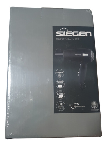 Secador De Pelo Siegen Sg-3012 Ion Tourmaline Cerámica 1700w