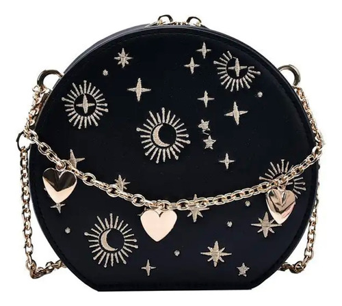 Bolso De Mujer Crossbody Cadena Diseño Luna Estrellas Magic