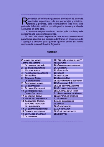 El Canto Del Viento (libro) Atahualpa Yupanqui (nuevo!)