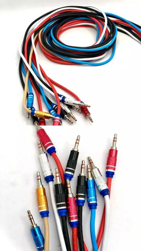 Cable Audio 1.5 Metros Estéreo Auxiliar Jack 3.5 Metal Color