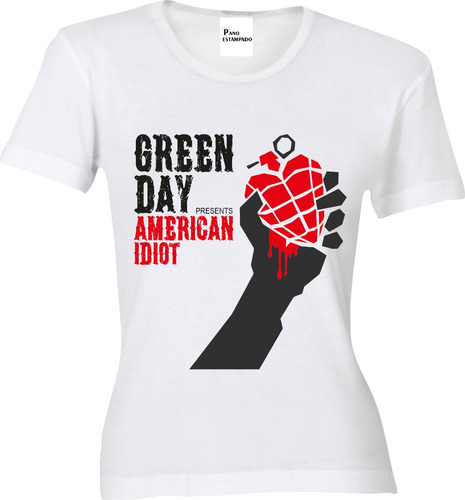 Imagem 1 de 8 de Camiseta Ou Baby Look Green Day
