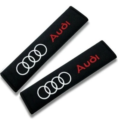 Par De Almohadillas Cubre Cinturones Con Logo Audi