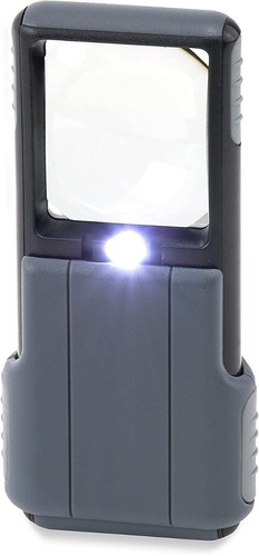 Lupa Bolsillo 5x Luz Led Funda. Carson Deslizante Minibrite