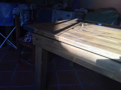 Mesa De Quincho Maciza Madera Alamo