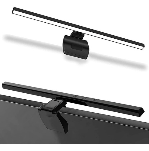 Lampara Para Portátil O Monitor Para Iluminar Teclado Grande Color De La Estructura Negro Color De La Pantalla Blanco 9v