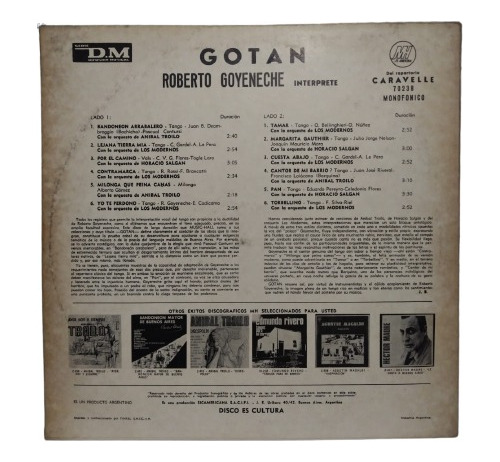 Troilo - SaLGán Los Modernos Canta Roberto Goyeneche Gotan
