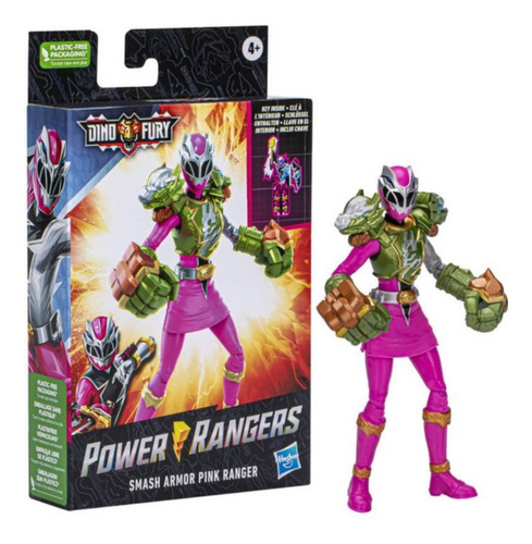 Figura De Colección Power Rangers Dino Fury Pink Ranger 
