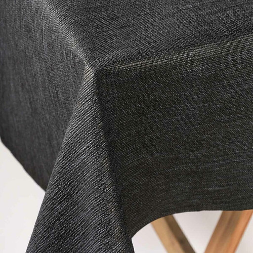 Mantel Impermeable 2,00m Cuerina Lombardía Ecocuero Lavable2 Negro