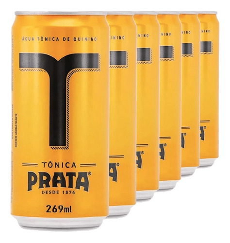 Água Tônica De Quinino Prata 269ml - Pack Com 6 Unid