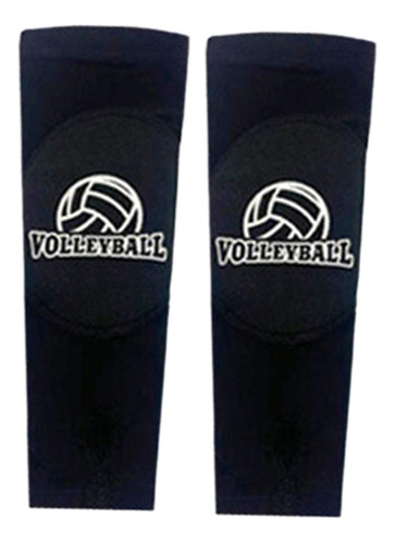 2x Guantes De Voleibol Con Mangas Para Brazo Negro