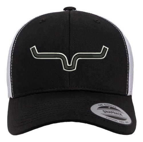 Gorras Kimes Ranch Hooey Ariat Vaqueras Yupoong Trucker 3d Negro/blanco Ajustable Lisa